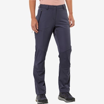 JACK WOLFSKIN Regular Outdoor Pants in Grey: front