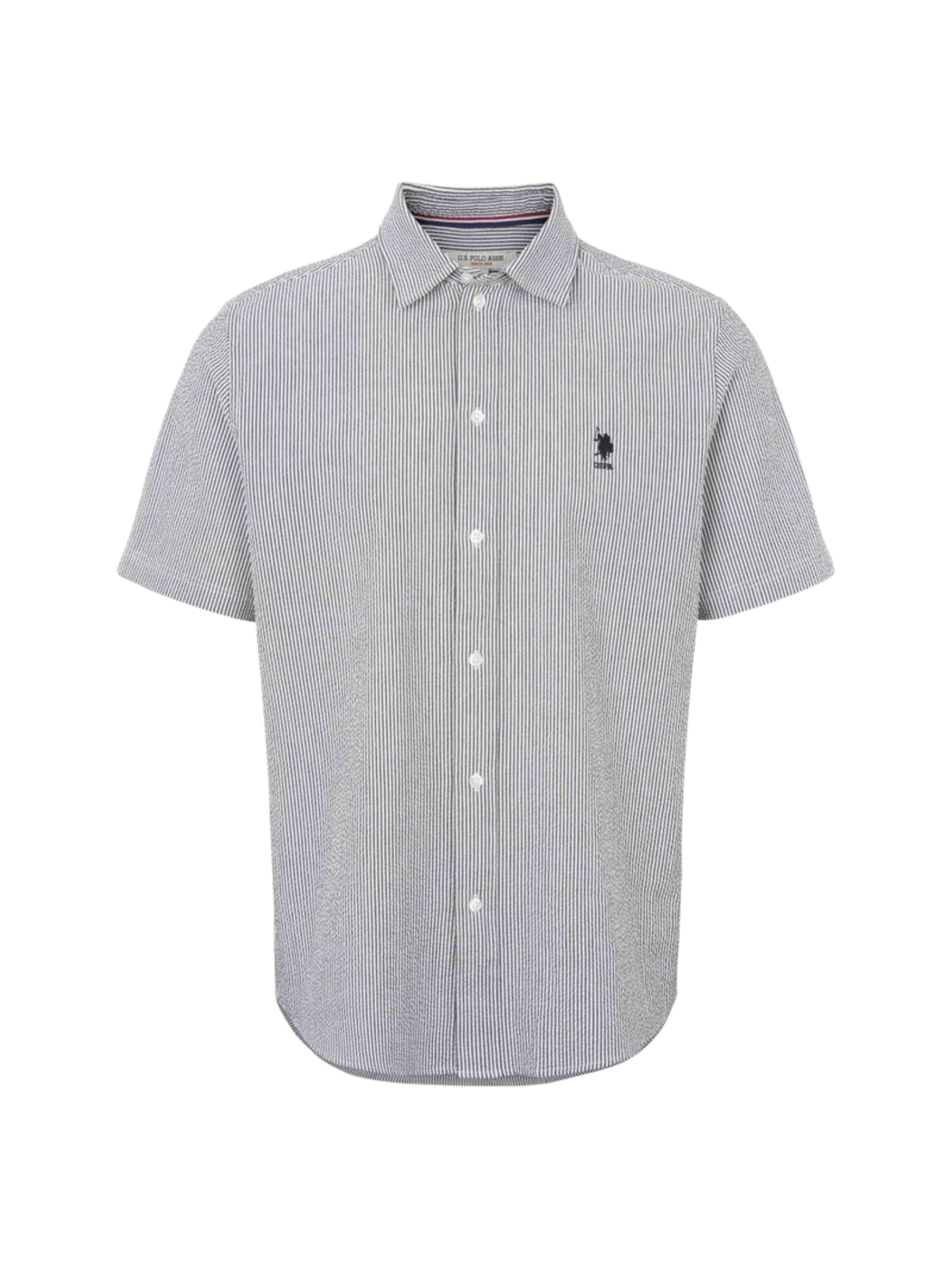 U.S. POLO ASSN. Pohodlné nošení Košile ' Charli Shirt ' – modrá: přední strana