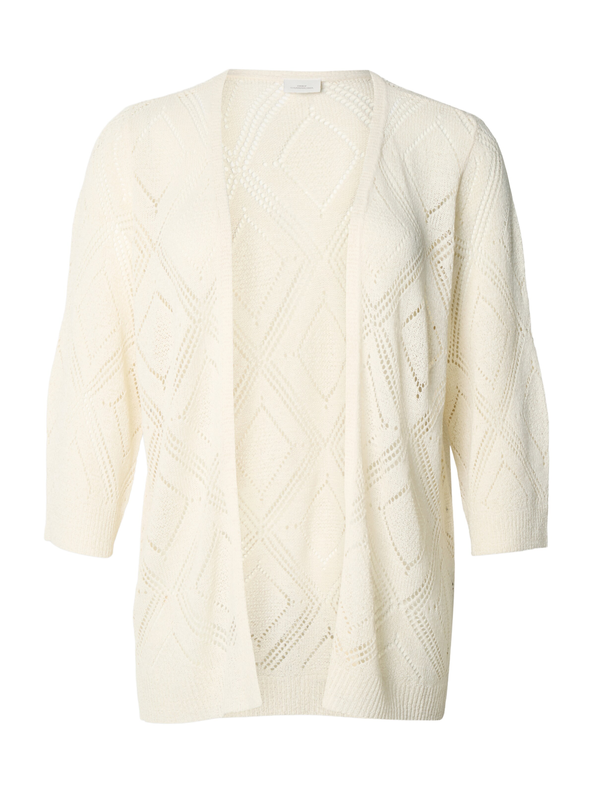 ONLY Carmakoma Strickjacke 'CARPAMELA' in Beige: Vorderseite