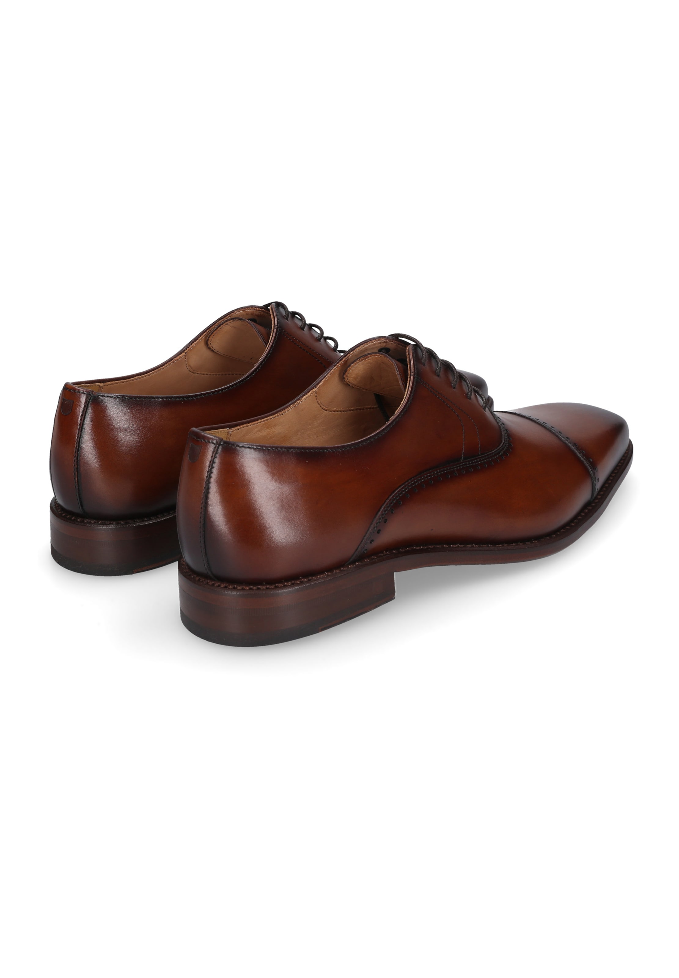 Henry Stevens Veterschoen 'Liam CO Captoe Oxford' in Bruin