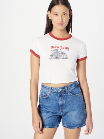 LEVI'S ® Tričko 'Graphic Ringer Mini Tee' - Béžová: predná strana