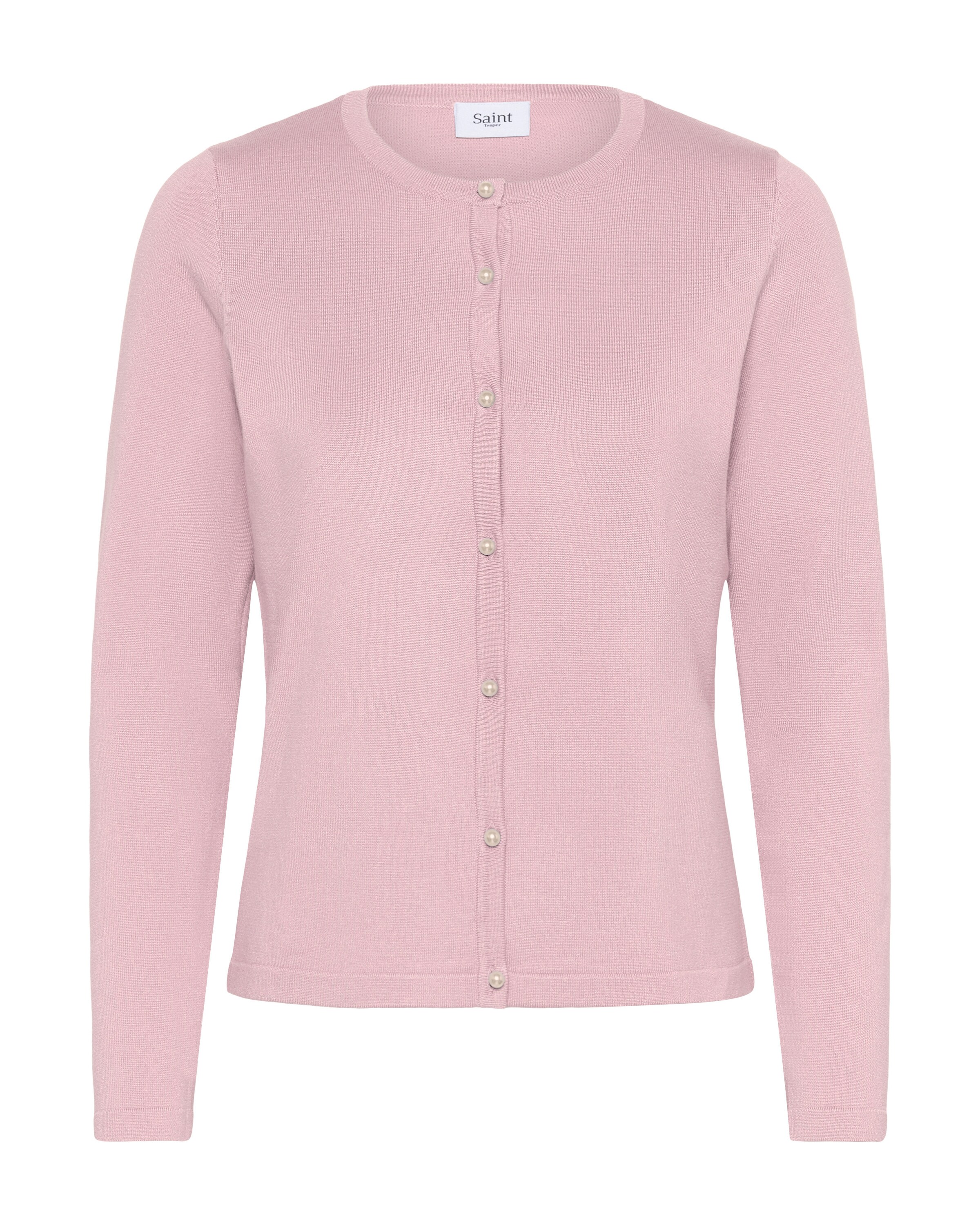 SAINT TROPEZ - Casaco de malha em rosa: frente