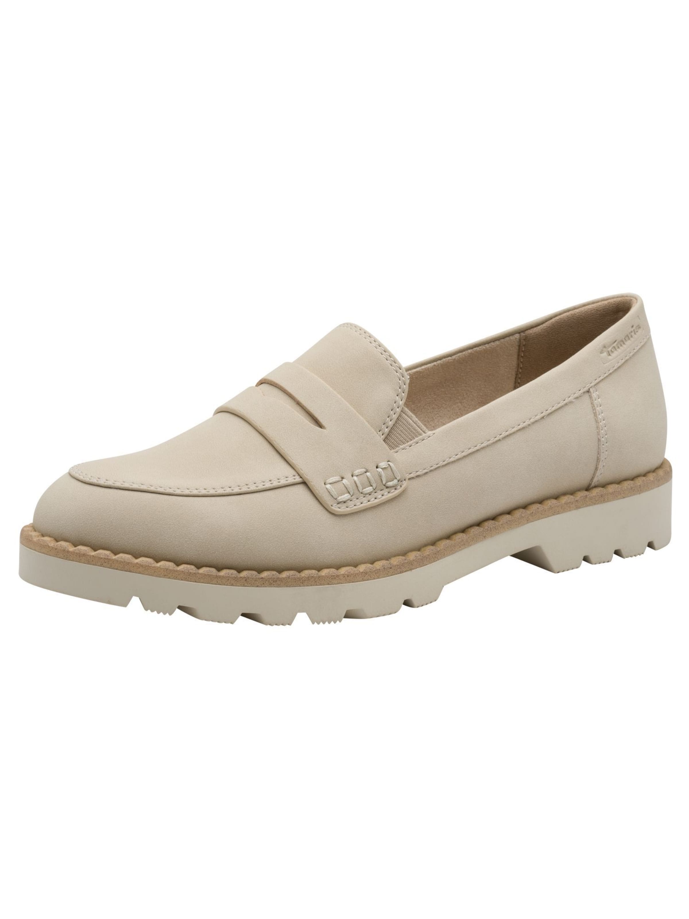Chaussure basse Tamaris en beige : devant