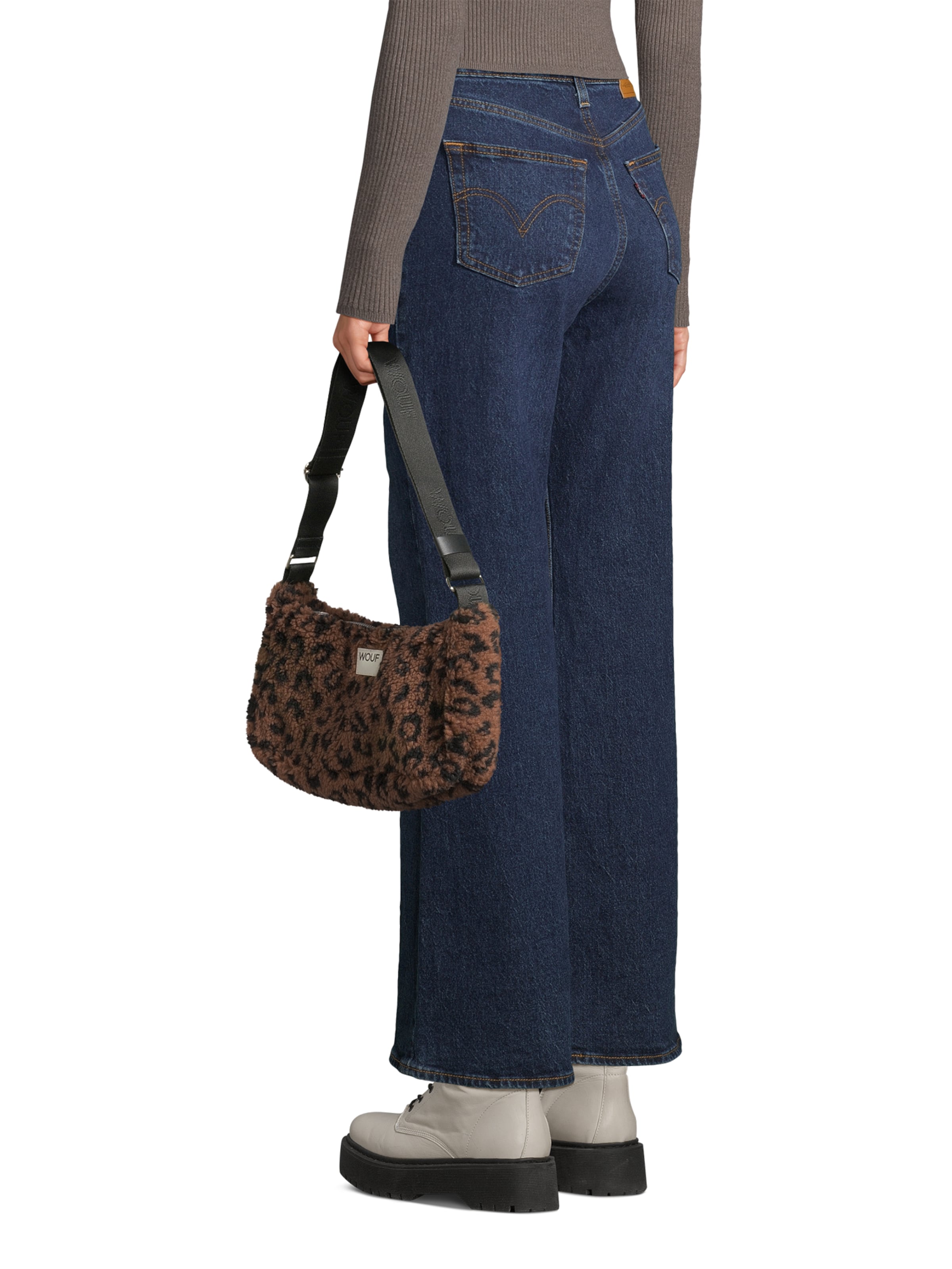 Wouf Schultertasche 'Simona' in Braun