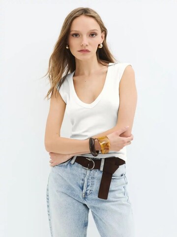 No Matter What Top in White: front