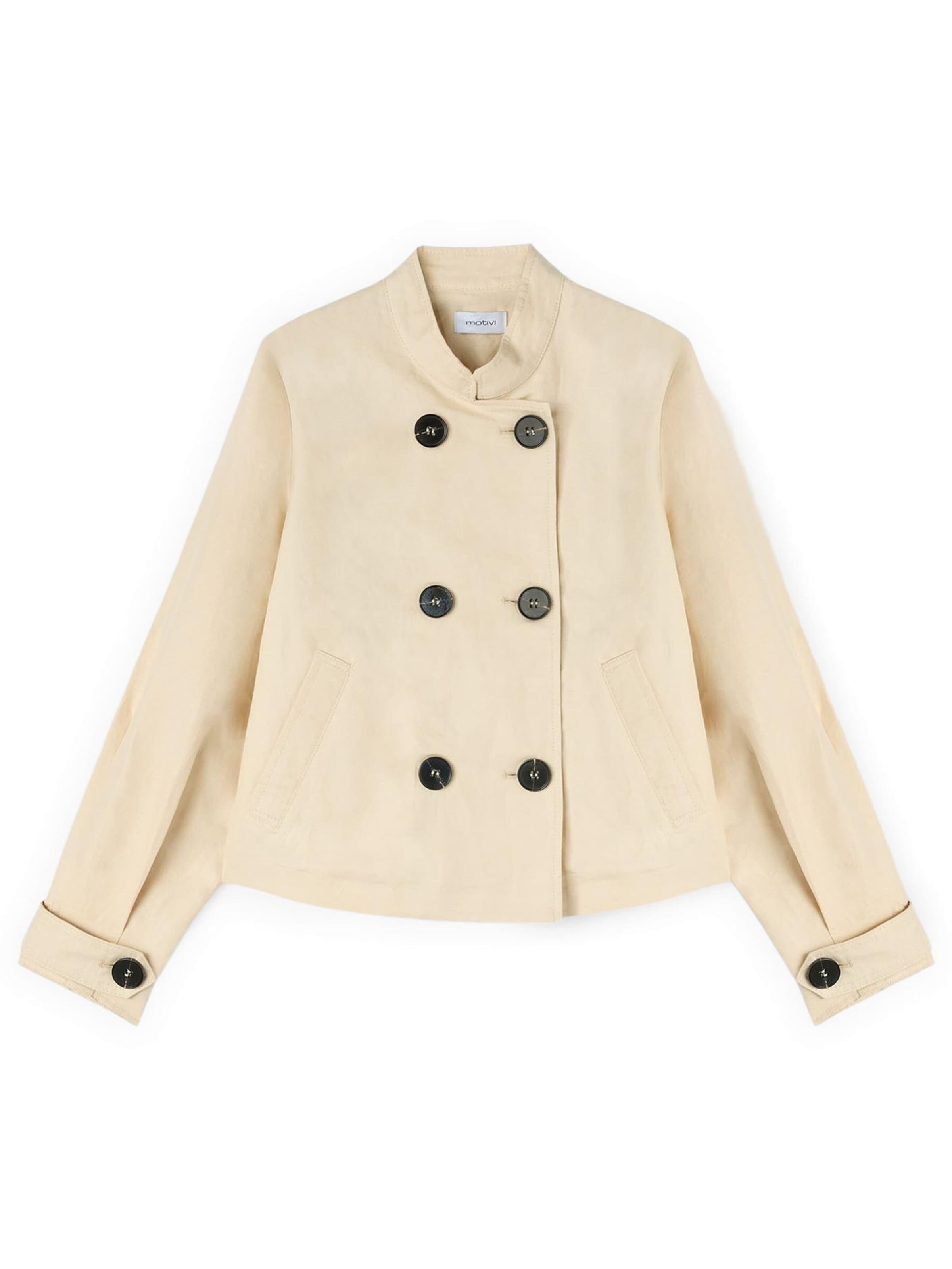 MOTIVI Tussenjas in Beige: voorkant