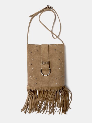 Pull&Bear Schoudertas in Bruin