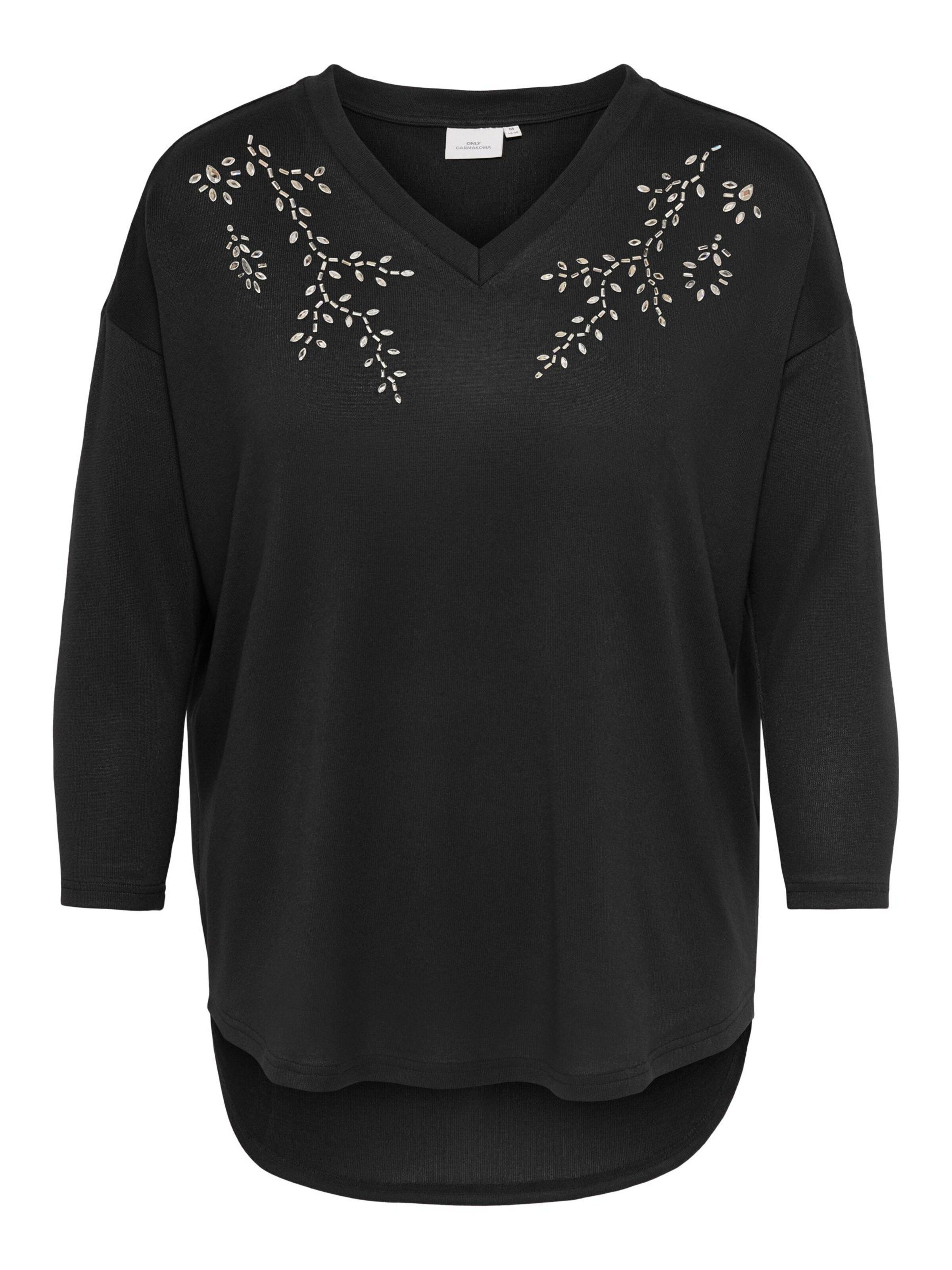 ONLY Carmakoma Top in Black: front
