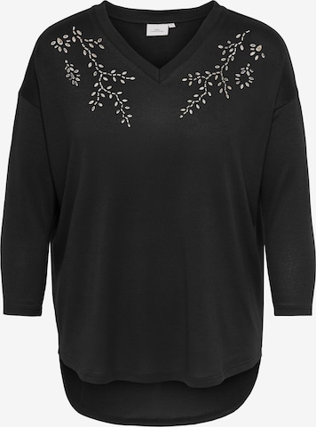 Top di ONLY Carmakoma in nero: frontale