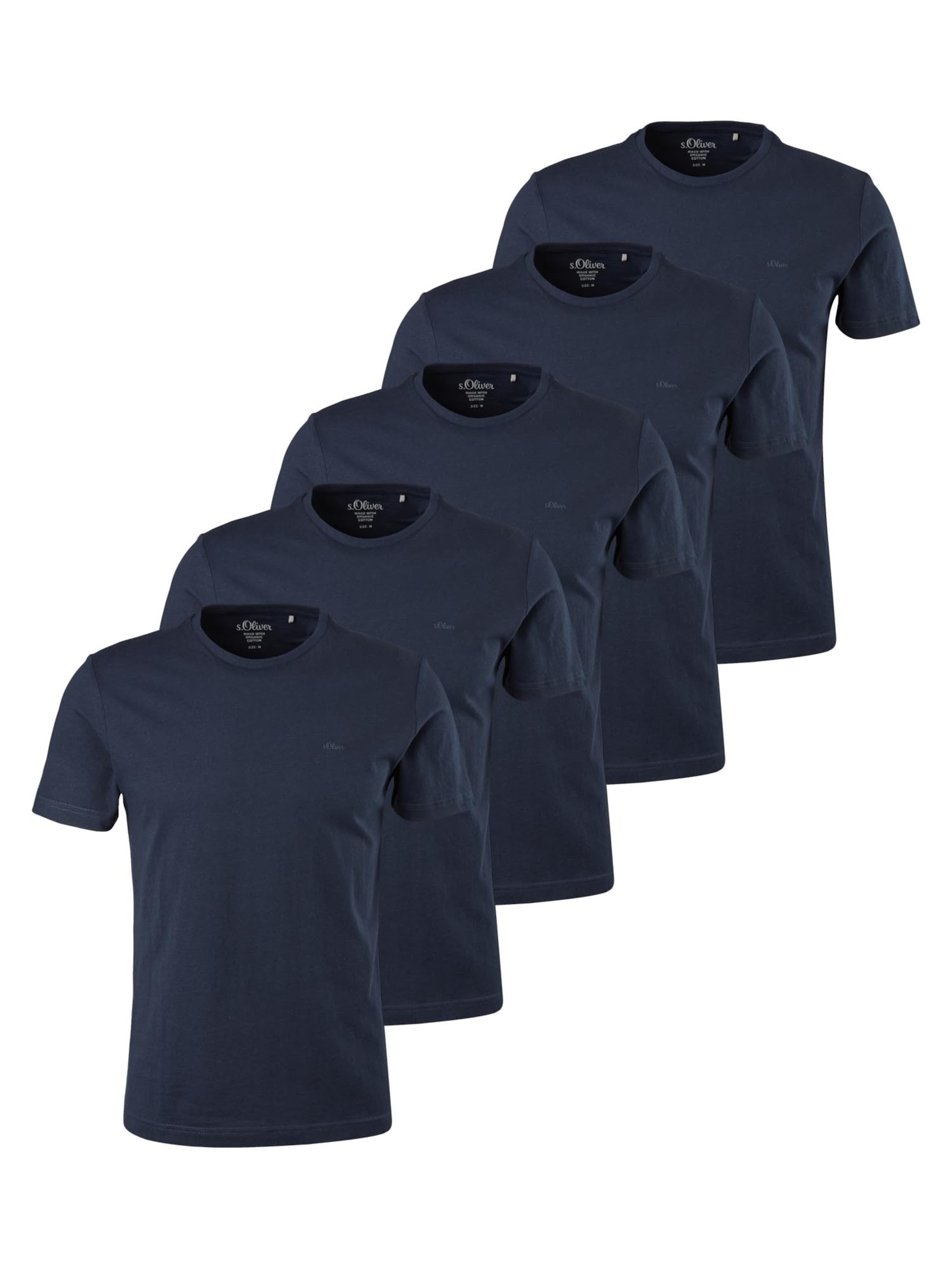 s.Oliver Shirt 'Basic'‌‌‌‌ in Blau: Vorderseite