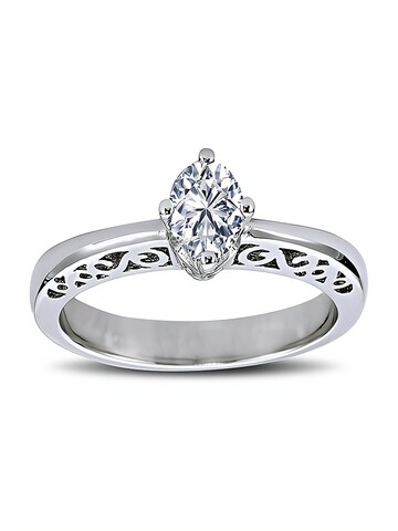 EinStein Diamant Ring‌‌‌‌‌‌‌‌ in Silber: Vorderseite