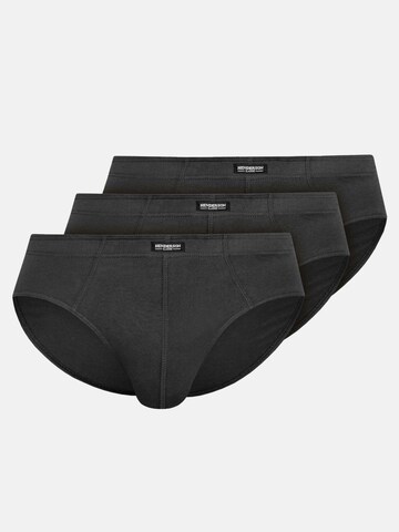 Henderson Slip 'Klassische Slips 3er-Pack aus Baumwolle bequem atmungsaktiv Classic XXL' in Grijs: voorkant
