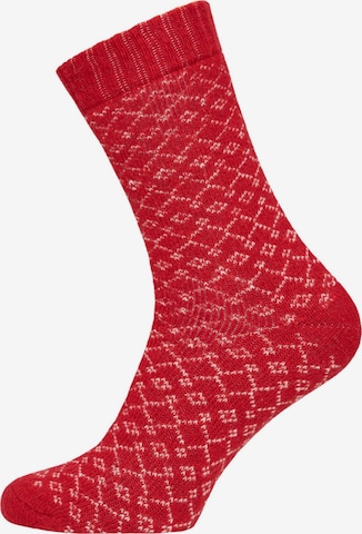 HomeOfSocks Socks 'HOS451' in Red: front