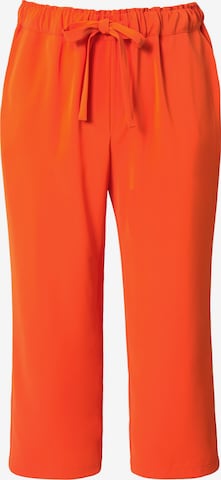 Ulla Popken Regular Trousers in Orange: front