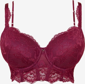 SugarShape Biustonosz w kolorze czerwony: przód