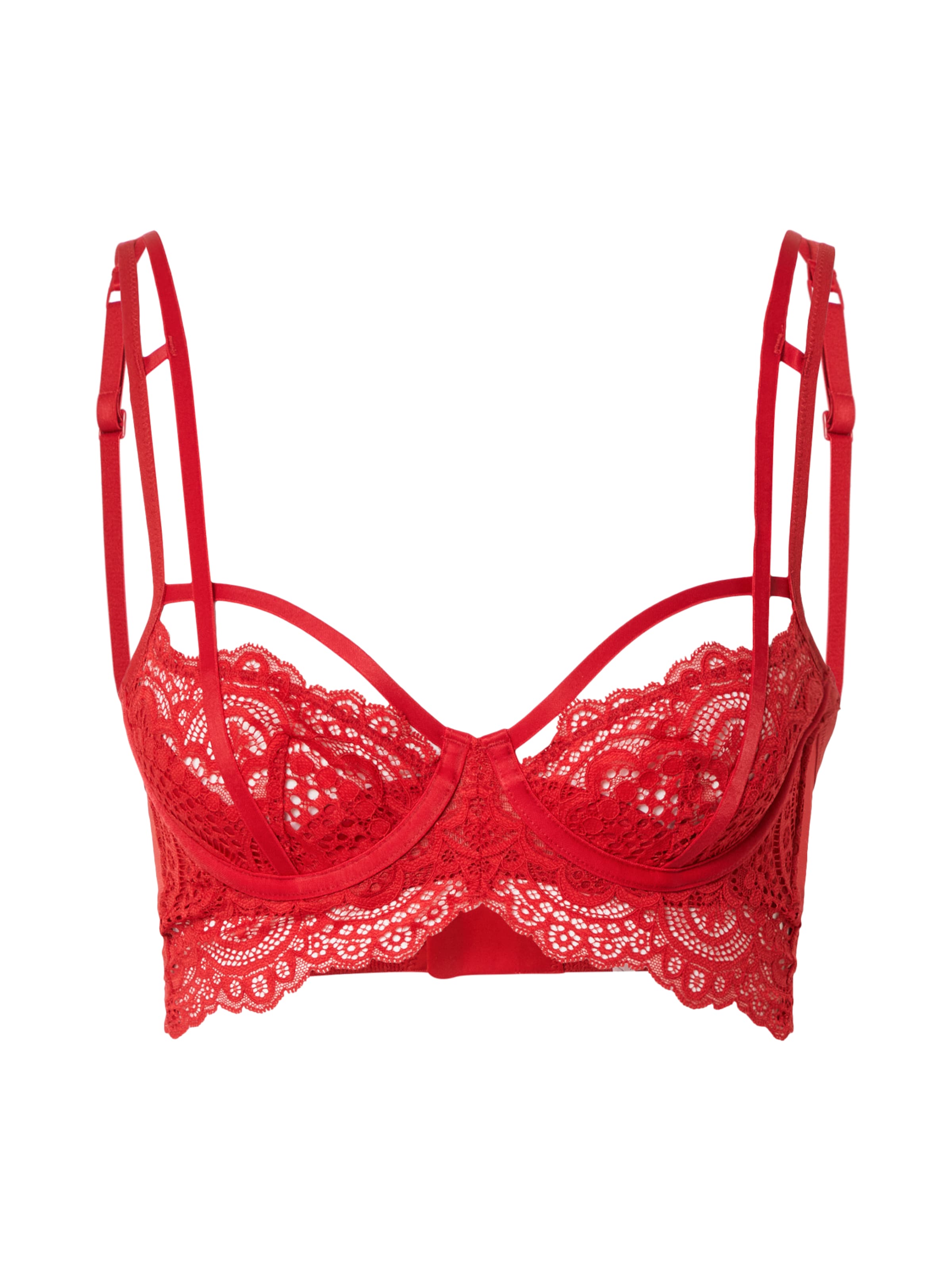 Scandale éco-lingerie Сутиен балконет Сутиен в червено: отпред