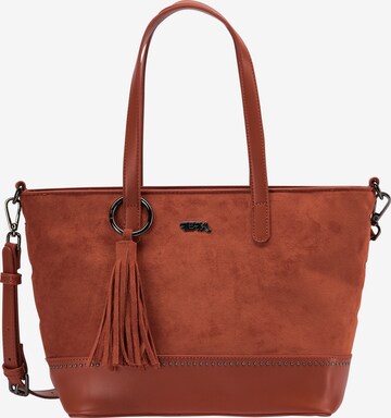 IZIA Handbag in Brown: front