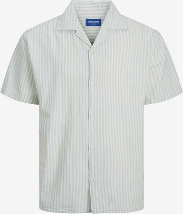 JACK & JONES Comfort fit Button Up Shirt 'BELIZE' in Blue: front