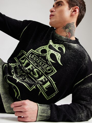 DIESEL Sweter 'K-BELEZ' w kolorze czarny