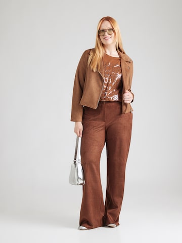 Persona by Marina Rinaldi - Camisa 'STRANO' em castanho