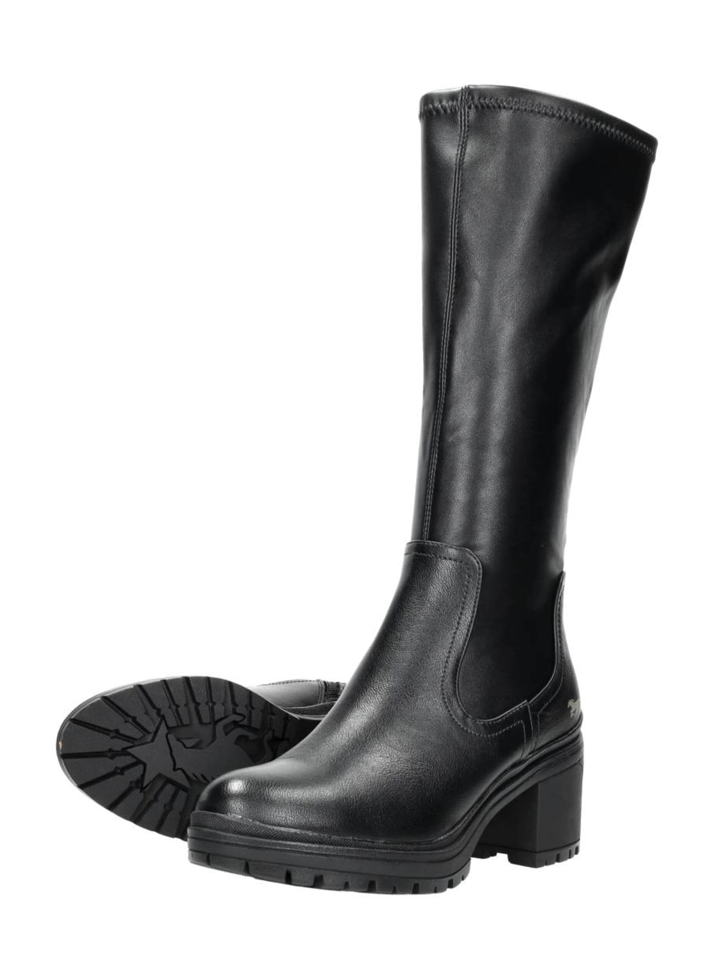 MUSTANG Boots 'Lange Laarzen' in Black