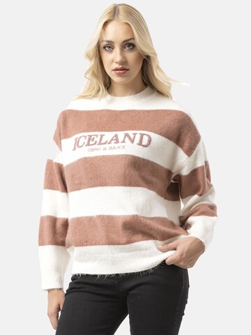 Pull-over CIPO & BAXX en blanc