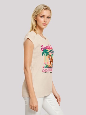 F4NT4STIC T-Shirt 'Beverly Hills California Glamour Summer' in Beige