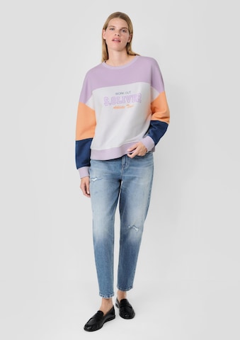 s.Oliver Sweatshirt 'Vintage' in Lila