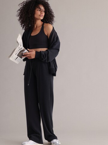 Hey Honey Wide Leg Sporthose 'Lux'‌‌‌‌‌‌‌ in Schwarz