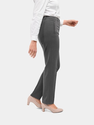 Regular Pantalon à plis Goldner en gris