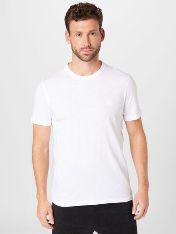 T-Shirt 'Tegood' BOSS Orange en blanc : devant