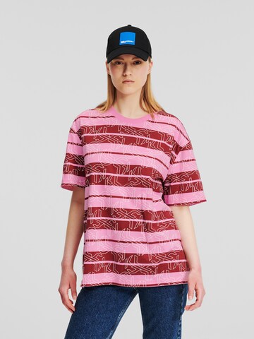 KARL LAGERFELD JEANS - Camisa em mistura de cores: frente