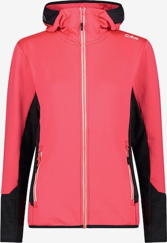 CMP Athletic Fleece Jacket 'C649' in Red: front