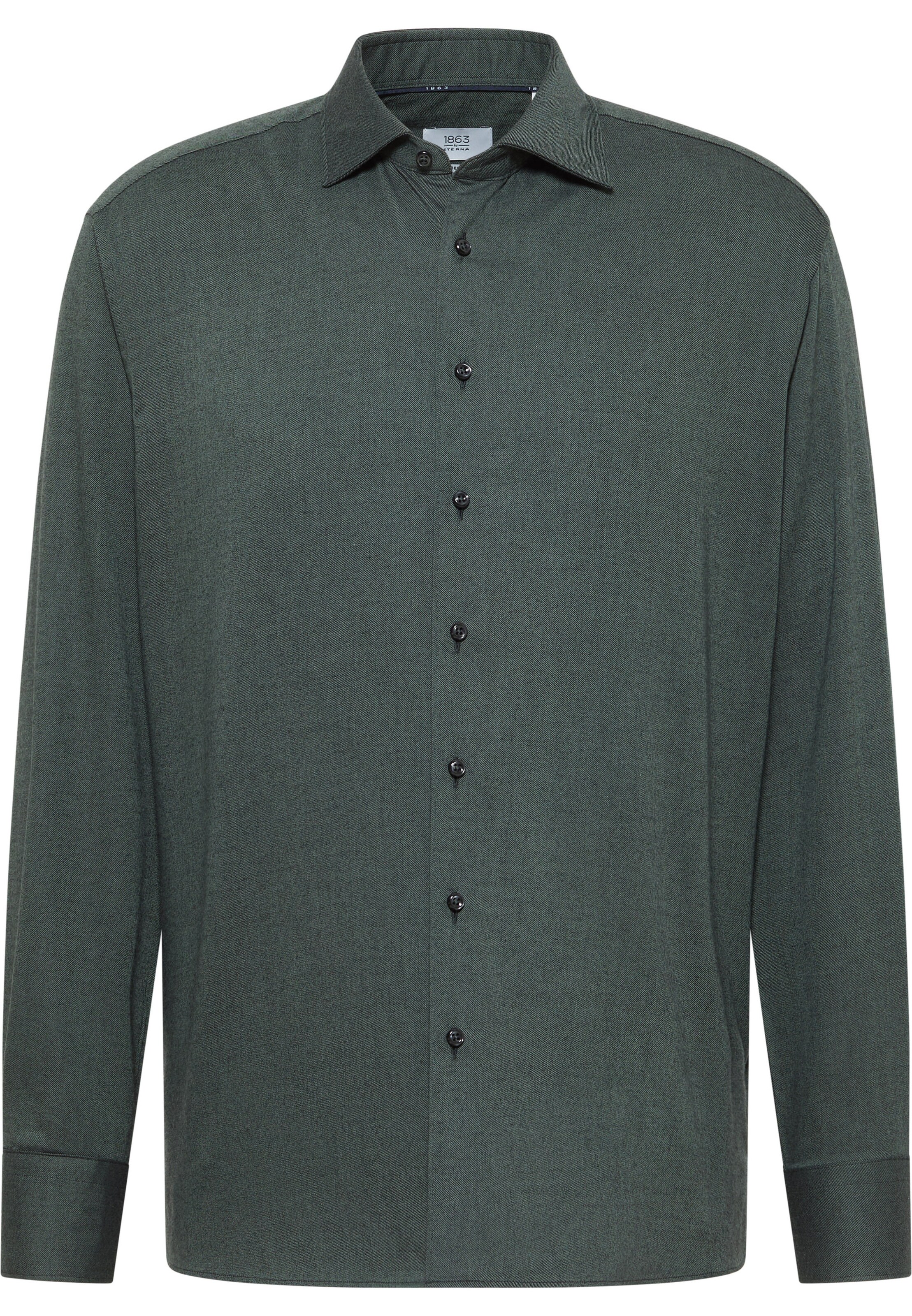 ETERNA Zakelijk overhemd in Groen: voorkant