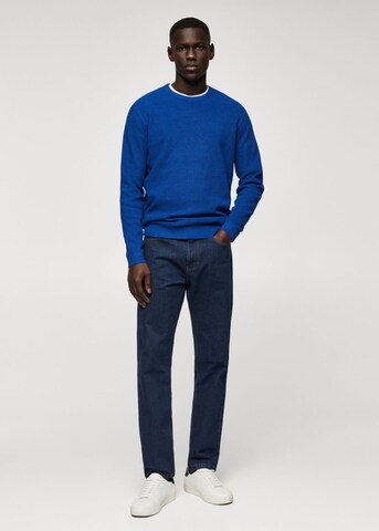 MANGO MAN Sweater 'antigua' in Blue