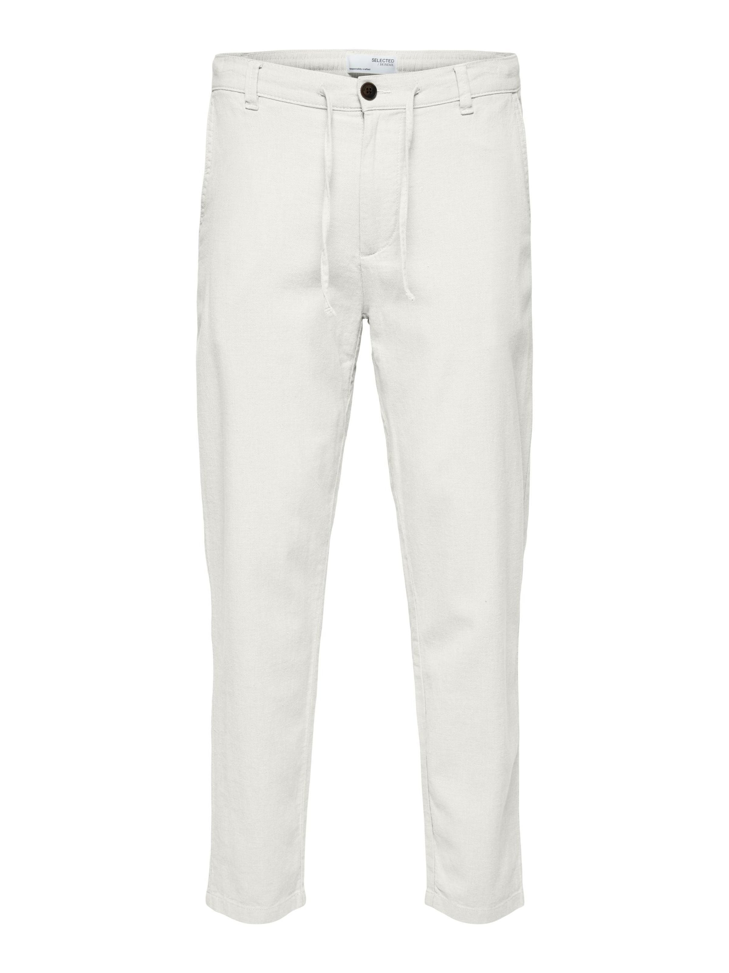 SELECTED Slim fit Chino Pants 'Brody' in White: front