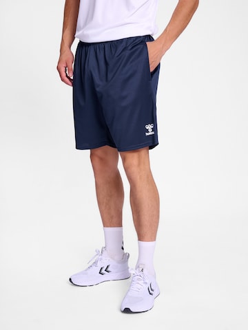 Regular Pantalon de sport 'ESSENTIAL' Hummel en bleu : devant