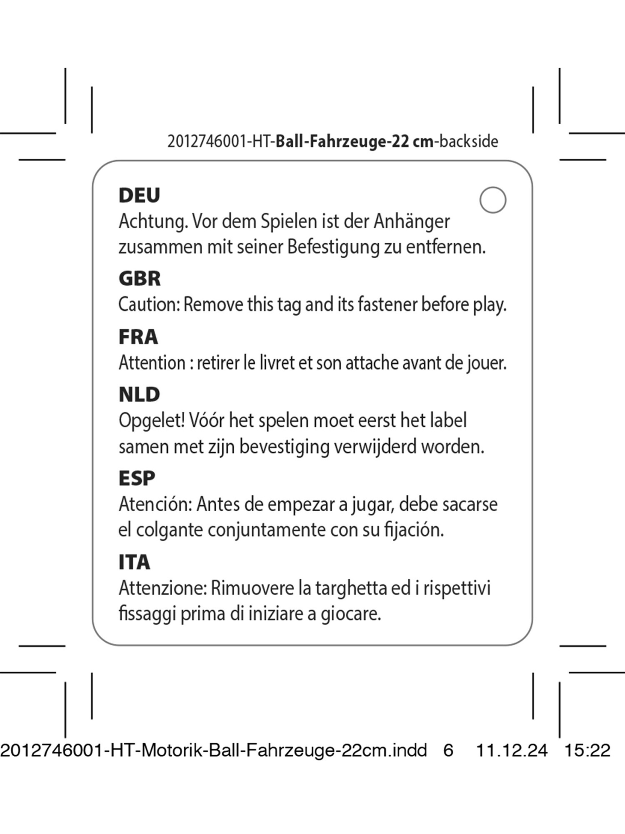 HABA Bal 'Bauernhof & Fahrzeuge' in Gemengde kleuren