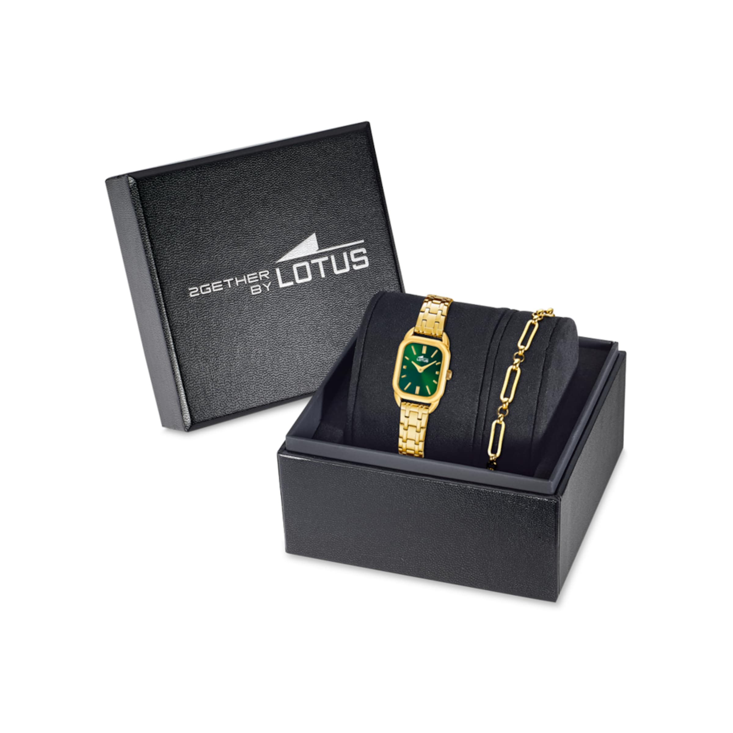 Lotus Uhr in Gold: Vorderseite