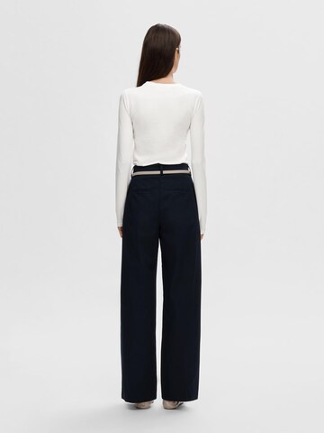 T-shirt 'Cora' SELECTED en blanc
