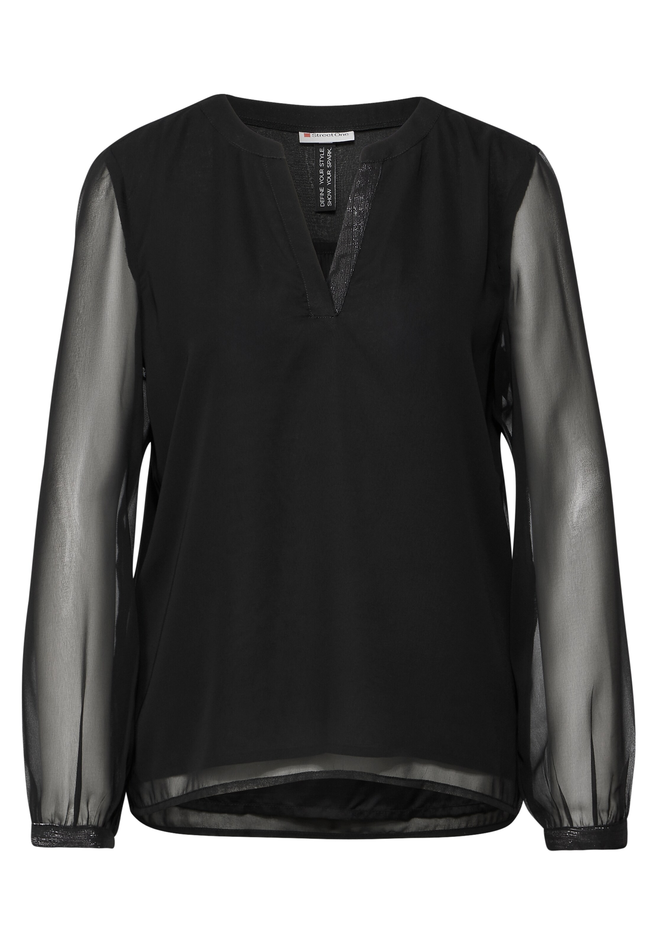 STREET ONE Bluse in Schwarz: Vorderseite