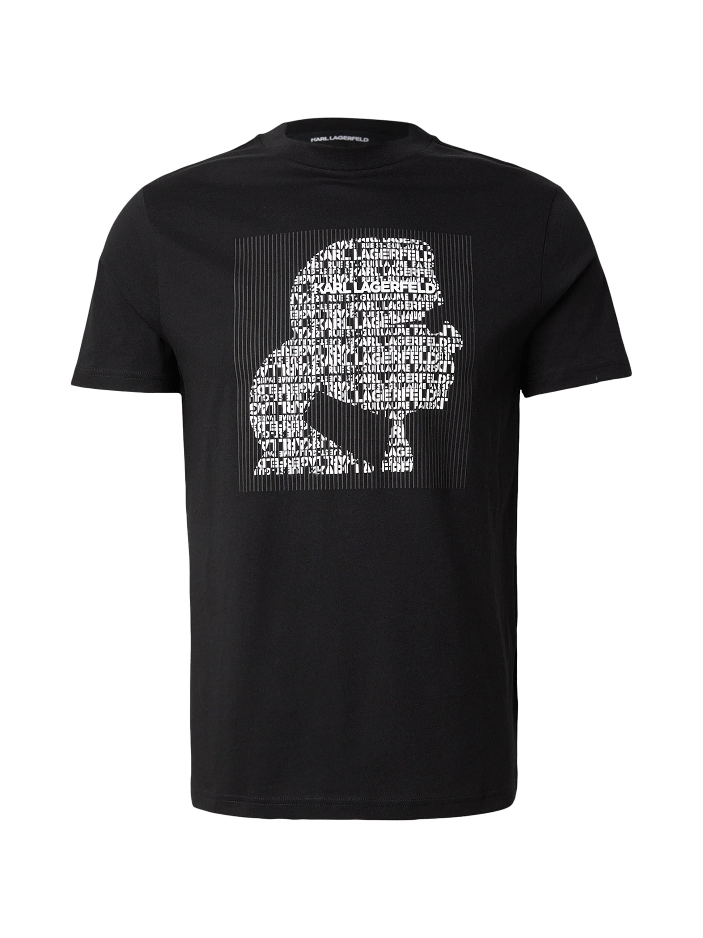 Karl Lagerfeld Тениска в черно: отпред