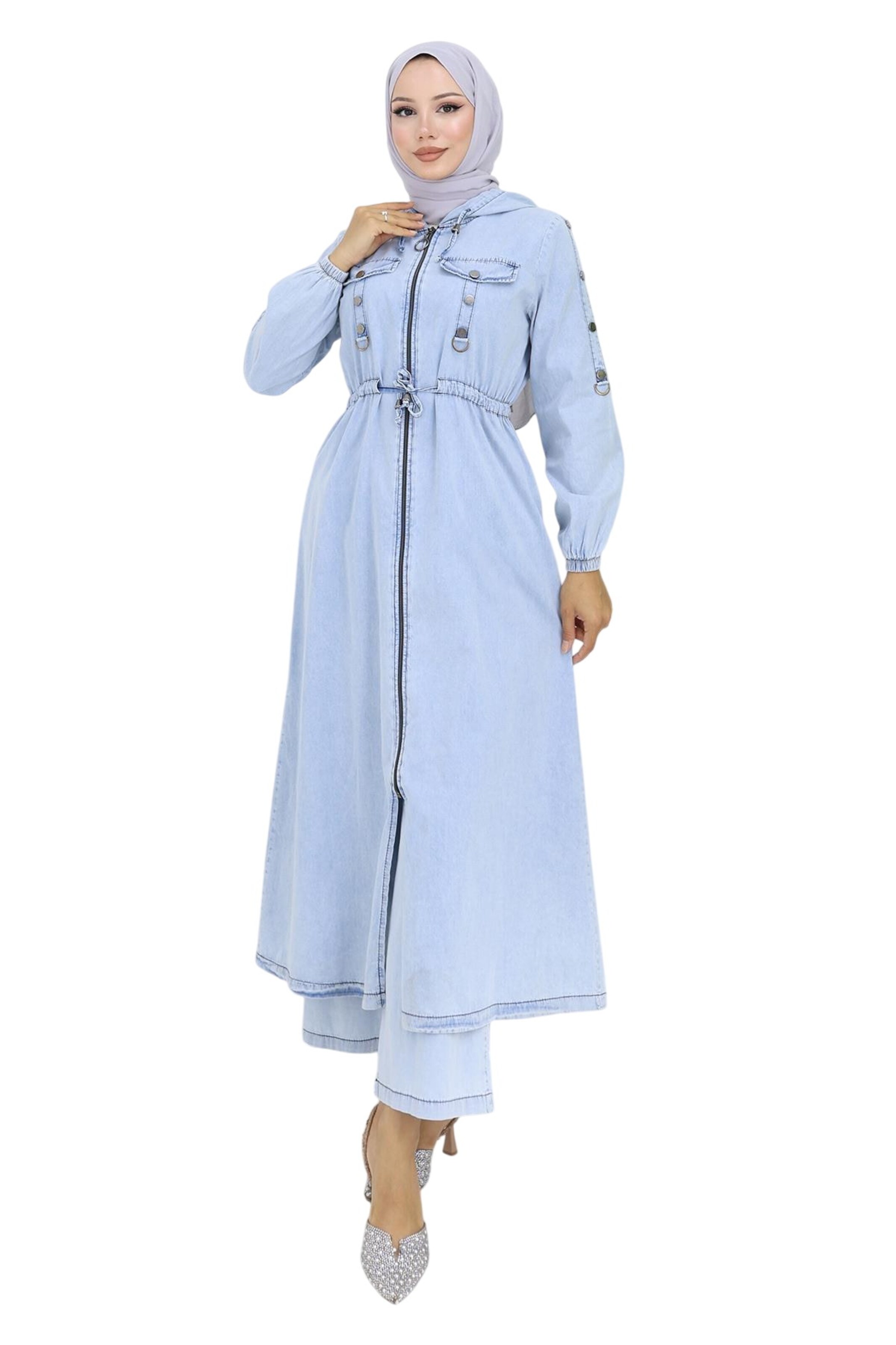 MODAMIHRAM Shirt dress in Blue