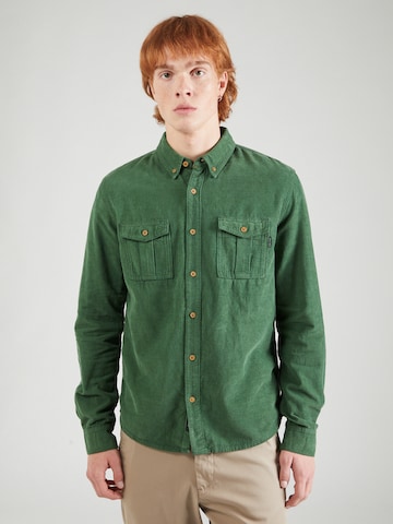 Coupe regular Chemise BLEND en vert : devant