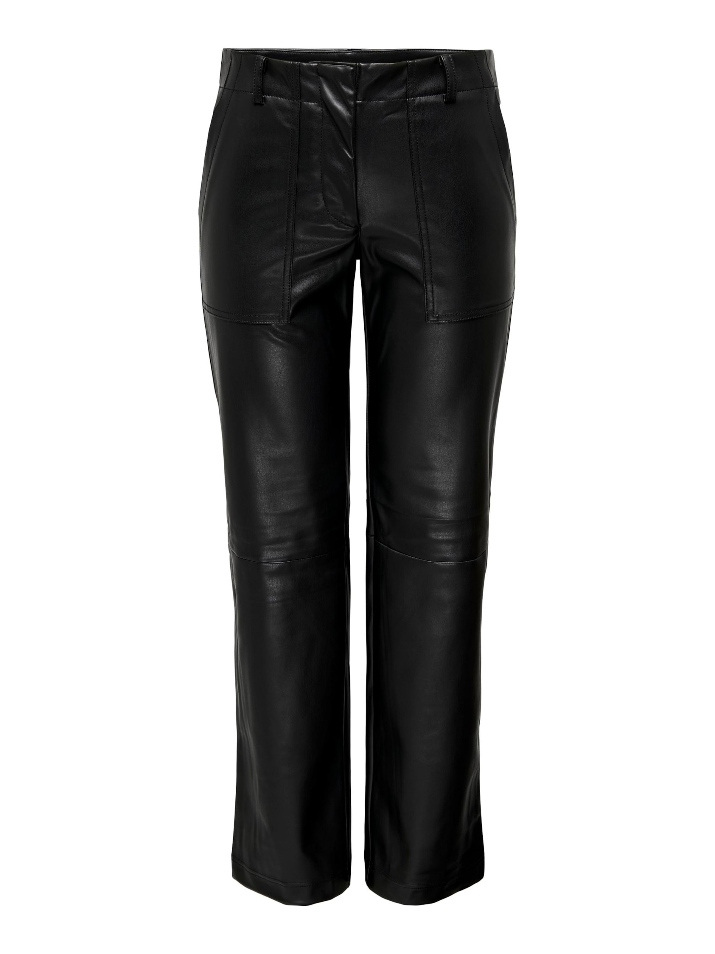 ONLY Regular Pants 'IDINA' in Black: front
