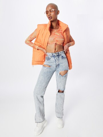 Nasty Gal Loosefit Jeans 'Now or Never Distressed' in Blau