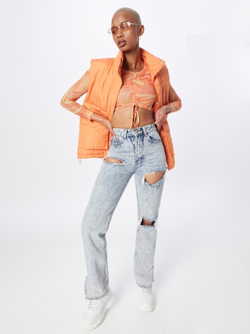 Nasty Gal Loosefit Jeans 'Now or Never Distressed' in Blau