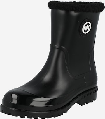 MICHAEL Michael Kors Rubber Boots in Black: front