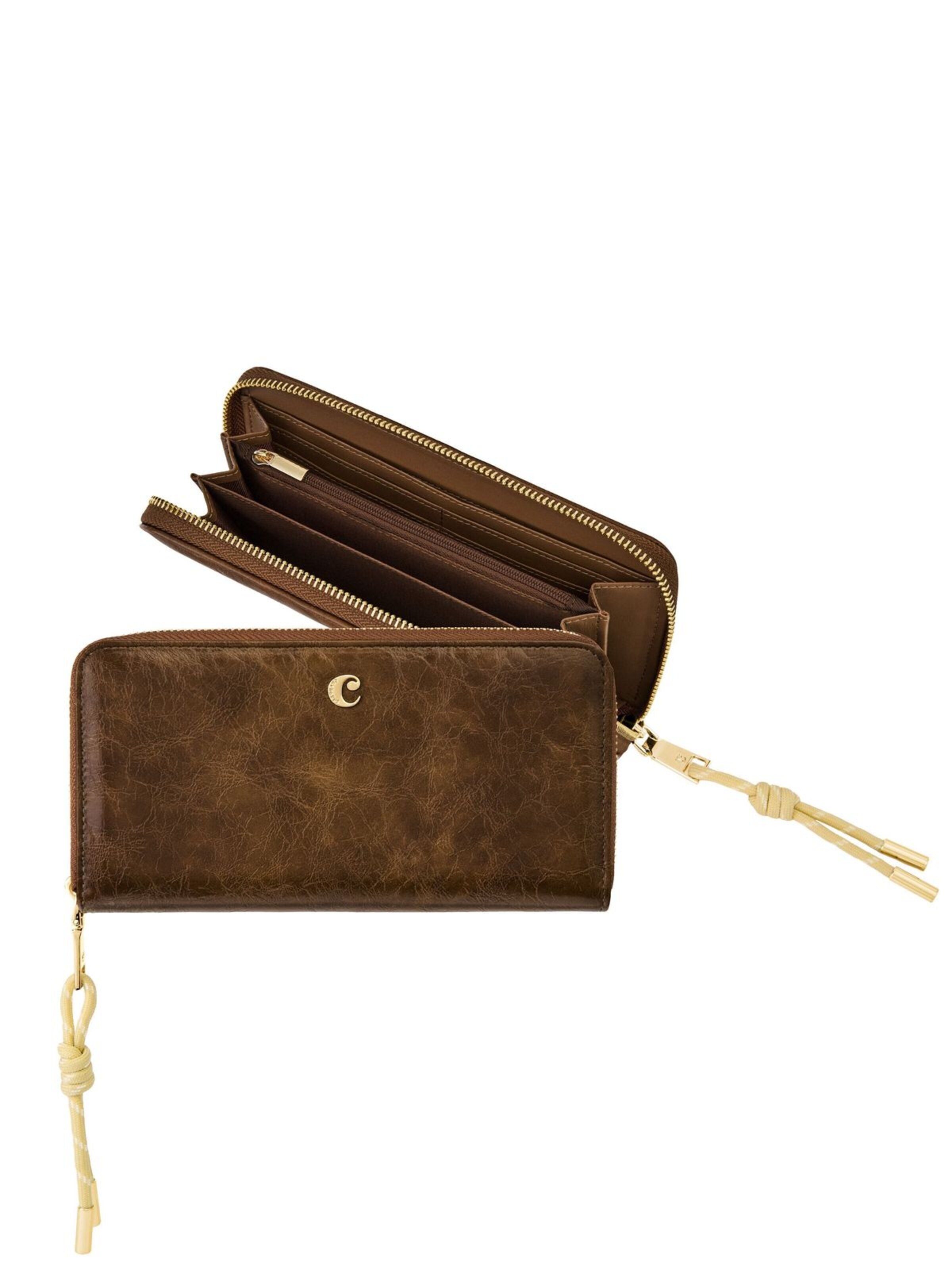 Porte-monnaies 'Travel wallet Philomène' Cacharel en marron : devant