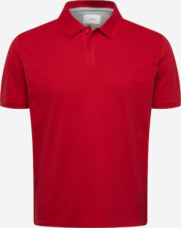 s.Oliver Men Big Sizes Shirt in Red: front